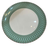 Plato Plano Azul y Cafe 16122 mi House Porcelana